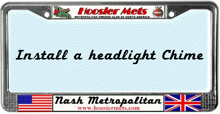 Install a headlight Chime