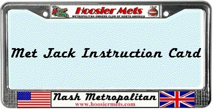 Met Jack Instruction Card
