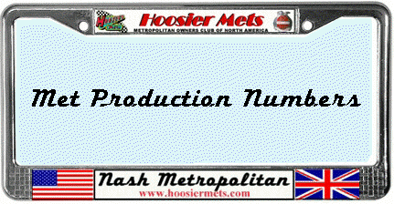 Met Production Numbers